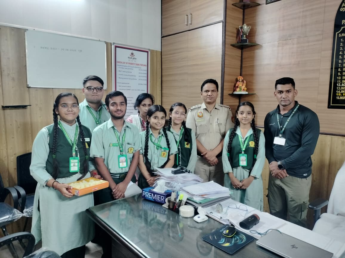 Students in modern classroom environment